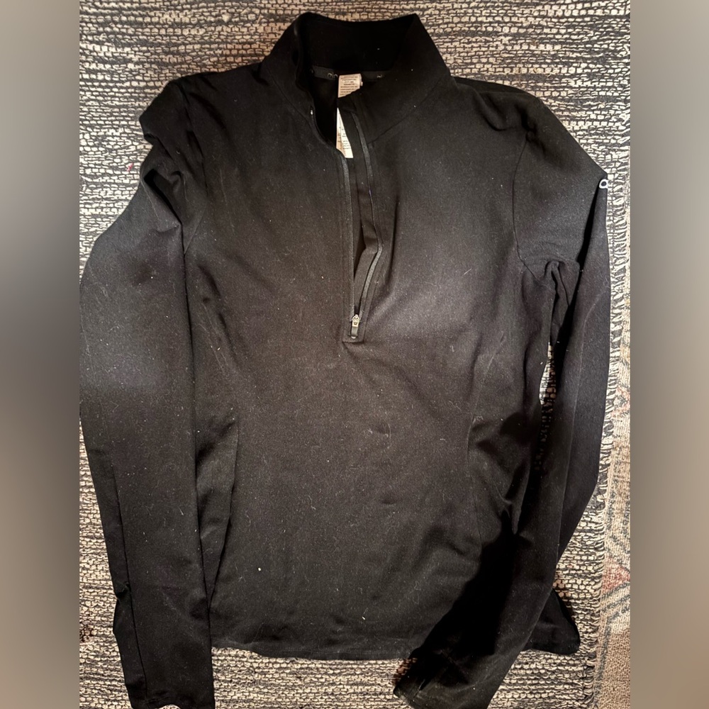 ALO Yoga Women's Black Half-Zip Sweatshirt